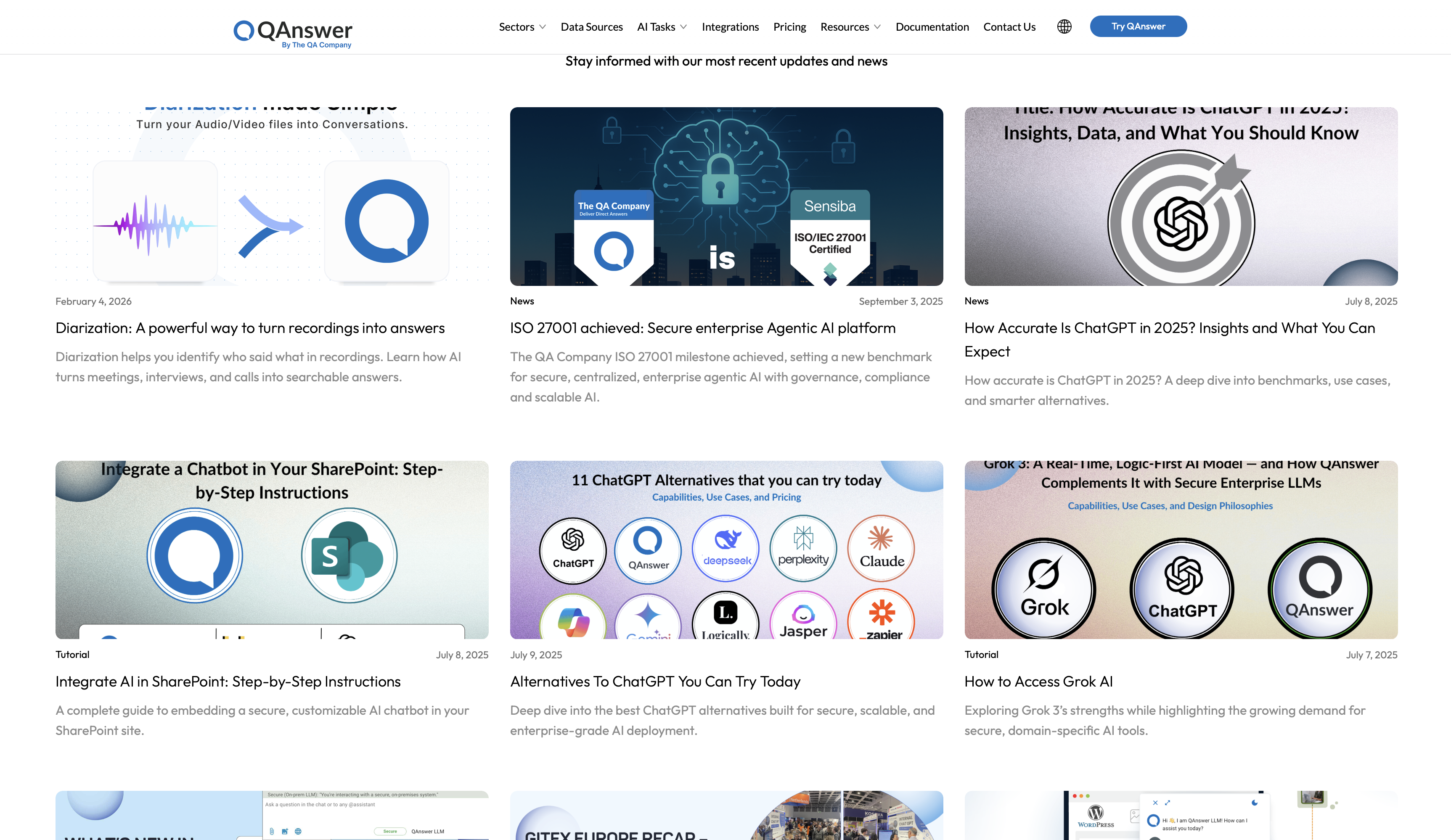 Old Webflow blog section